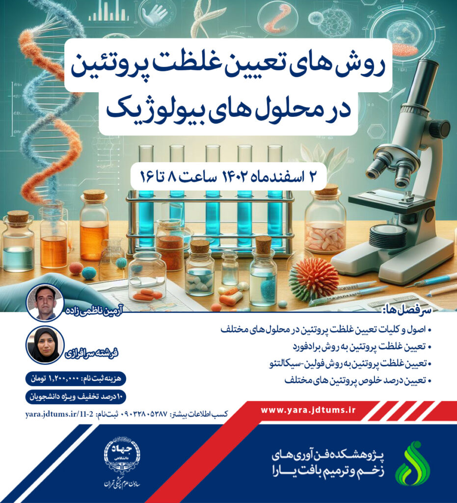 روش ­های تعیین غلظت پروتئین در محلول های بیولوژیک